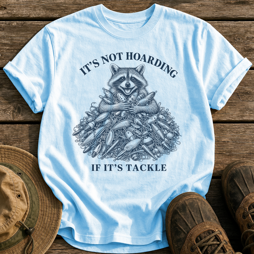 It's Not Hoarding tee - Chambray - front