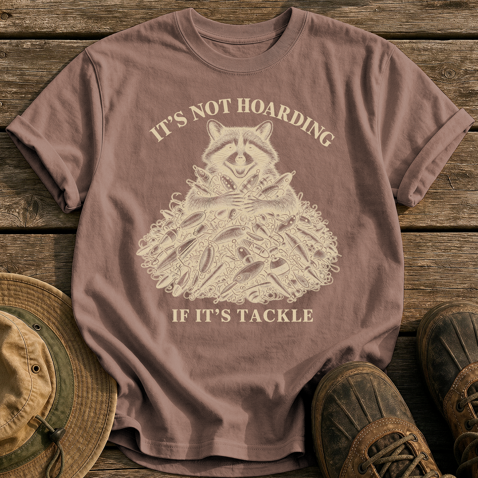 It's Not Hoarding tee - Espresso - front