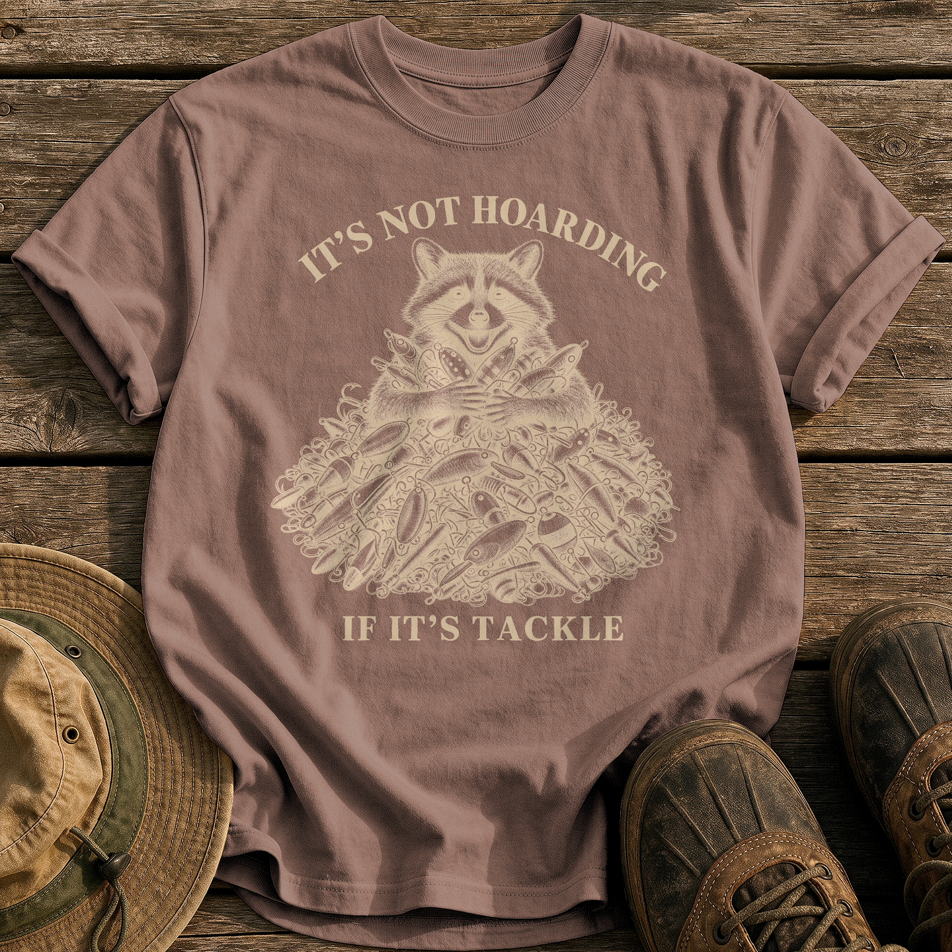 It's Not Hoarding tee - Espresso - front