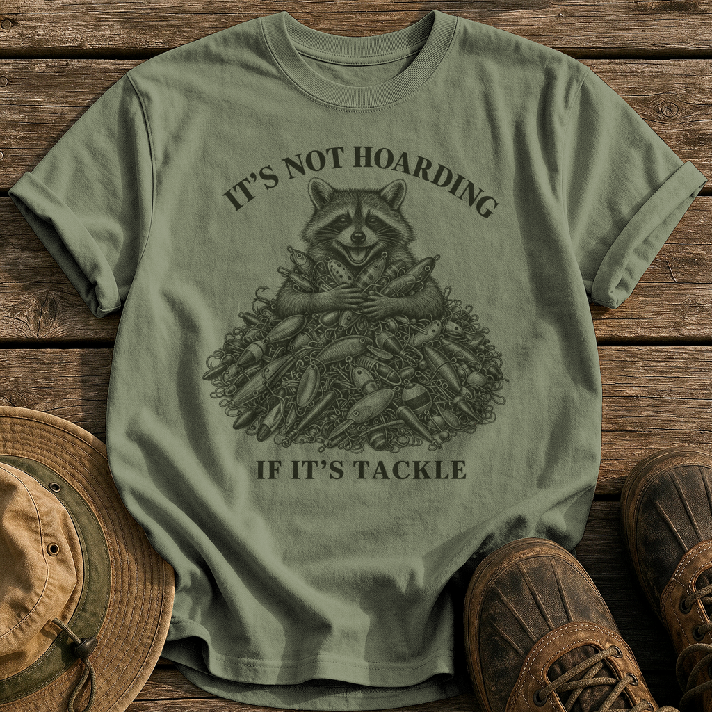 It's Not Hoarding tee - Sage - front