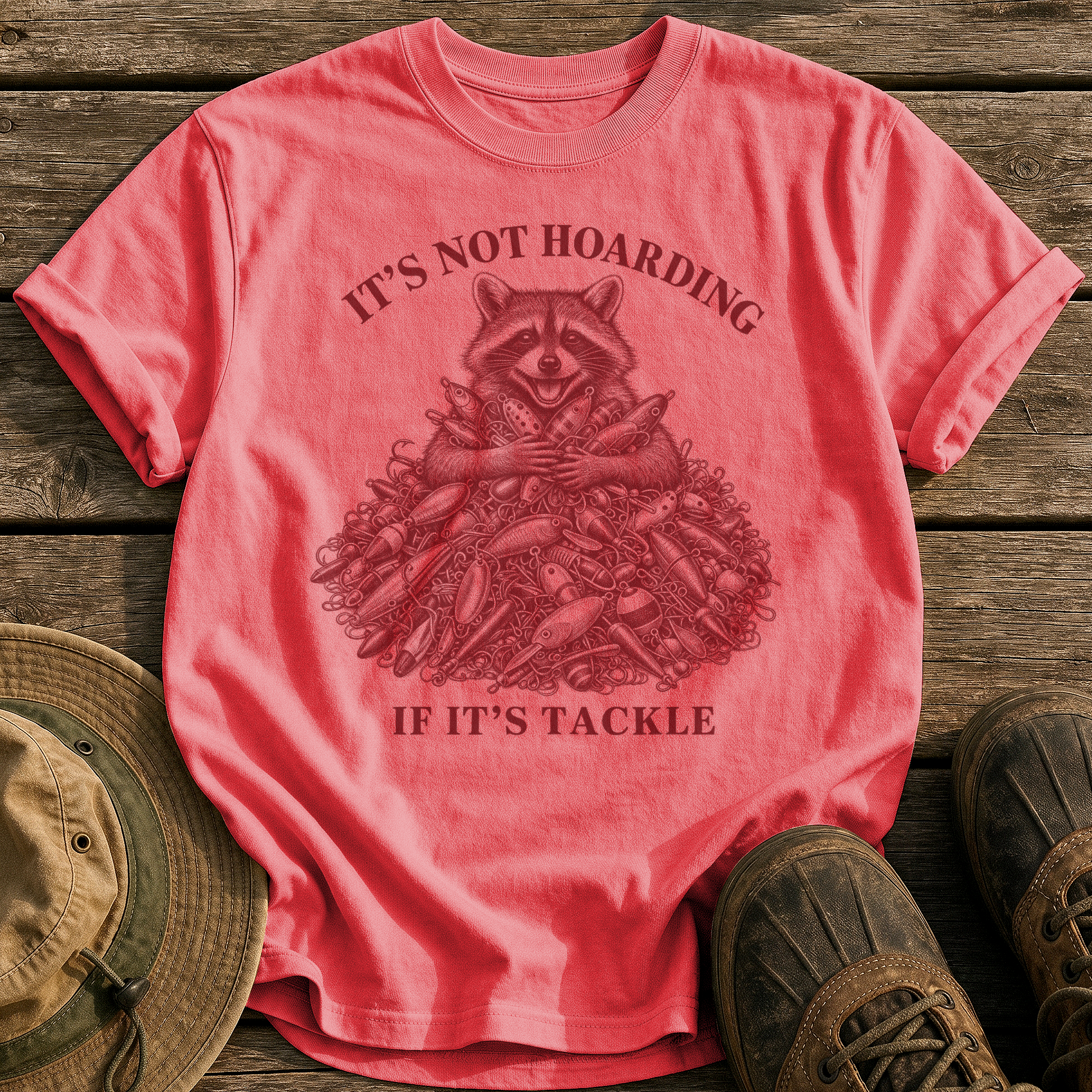 It's Not Hoarding tee - Watermelon - front