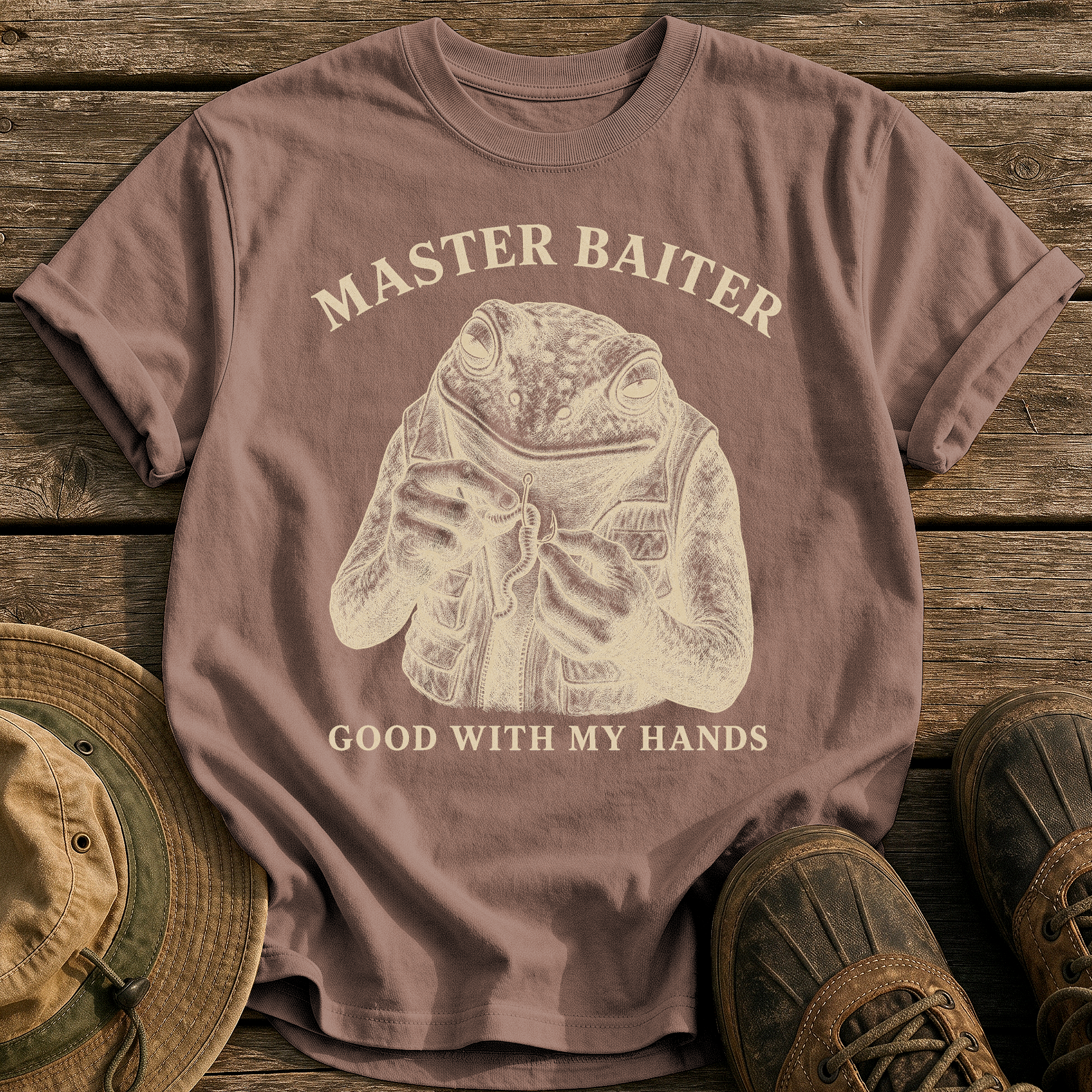 Master Baiter tee - Espresso - front