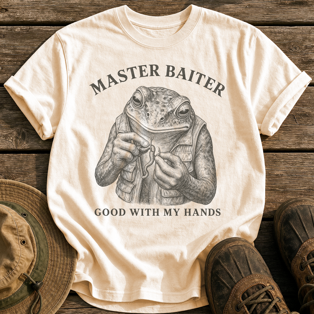 Master Baiter tee - Ivory - front