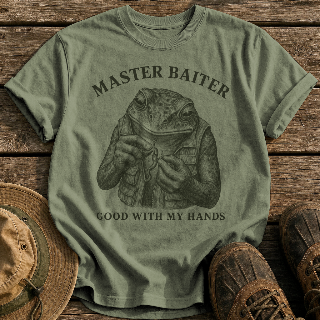 Master Baiter tee - Sage - front