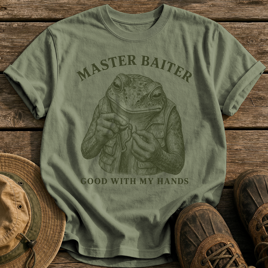 Master Baiter tee - Sage - front