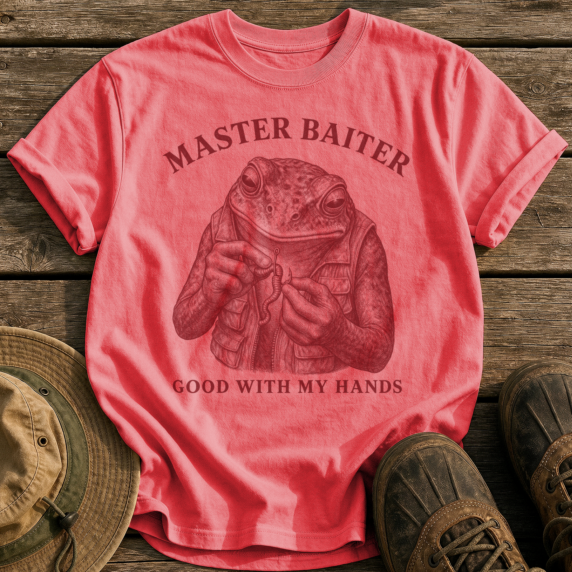 Master Baiter tee - Watermelon - front