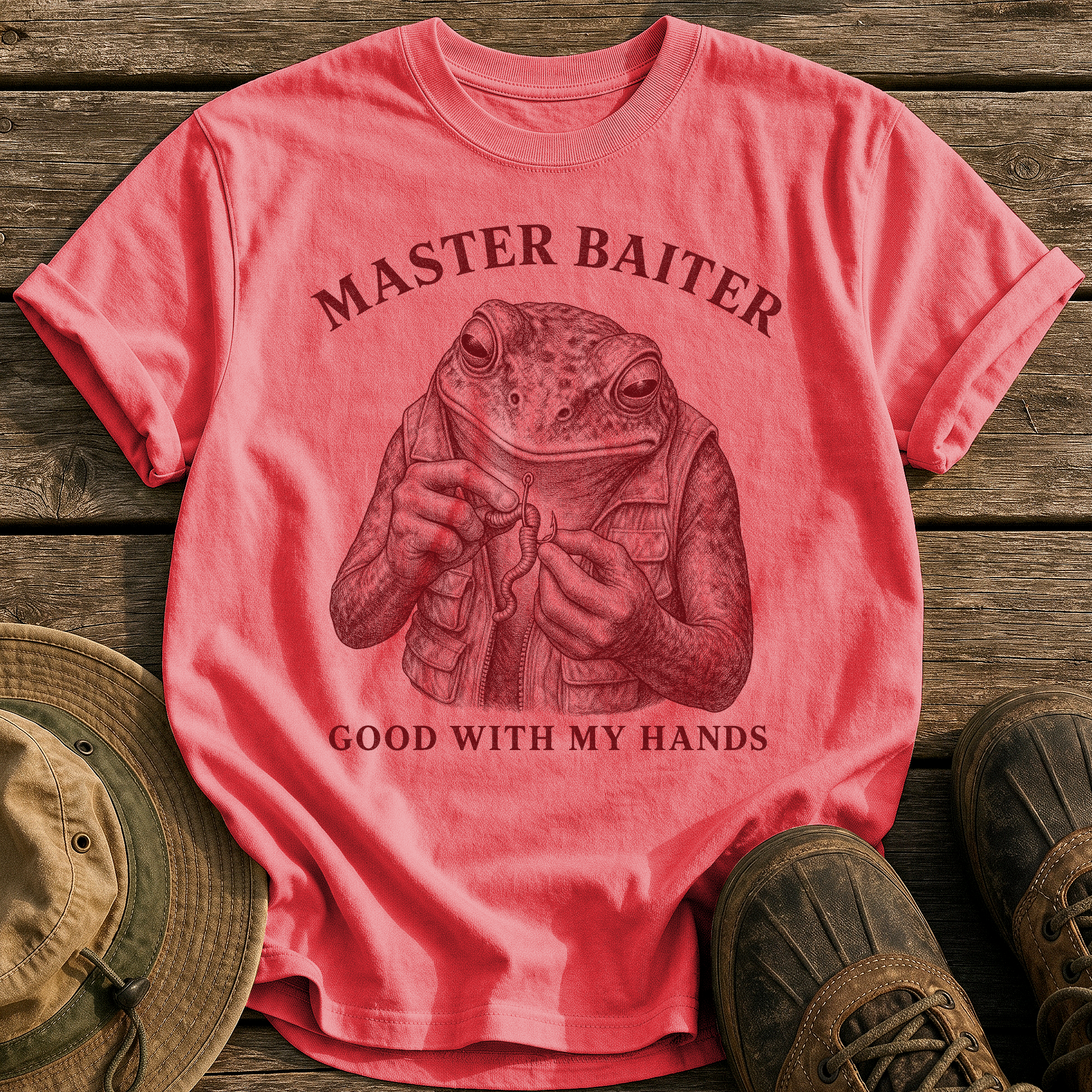 Master Baiter tee - Watermelon - front