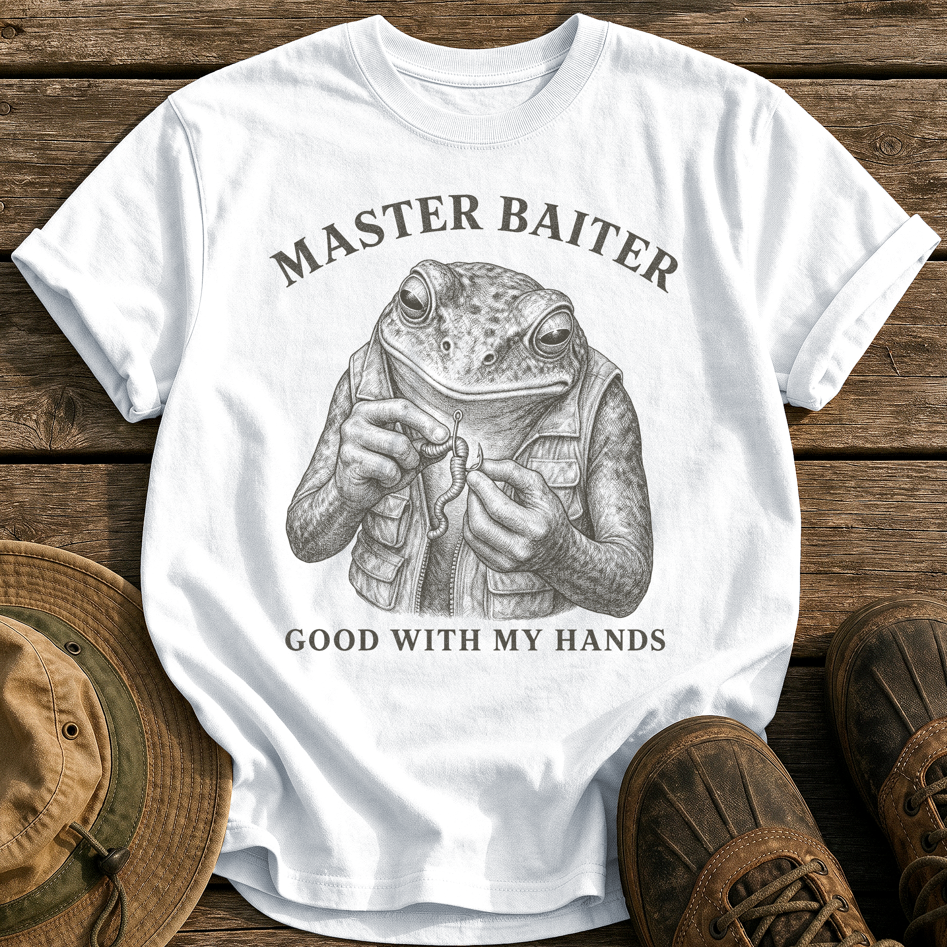 Master Baiter tee - White - front