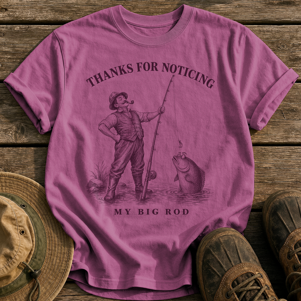 Nice Rod tee - Berry - front