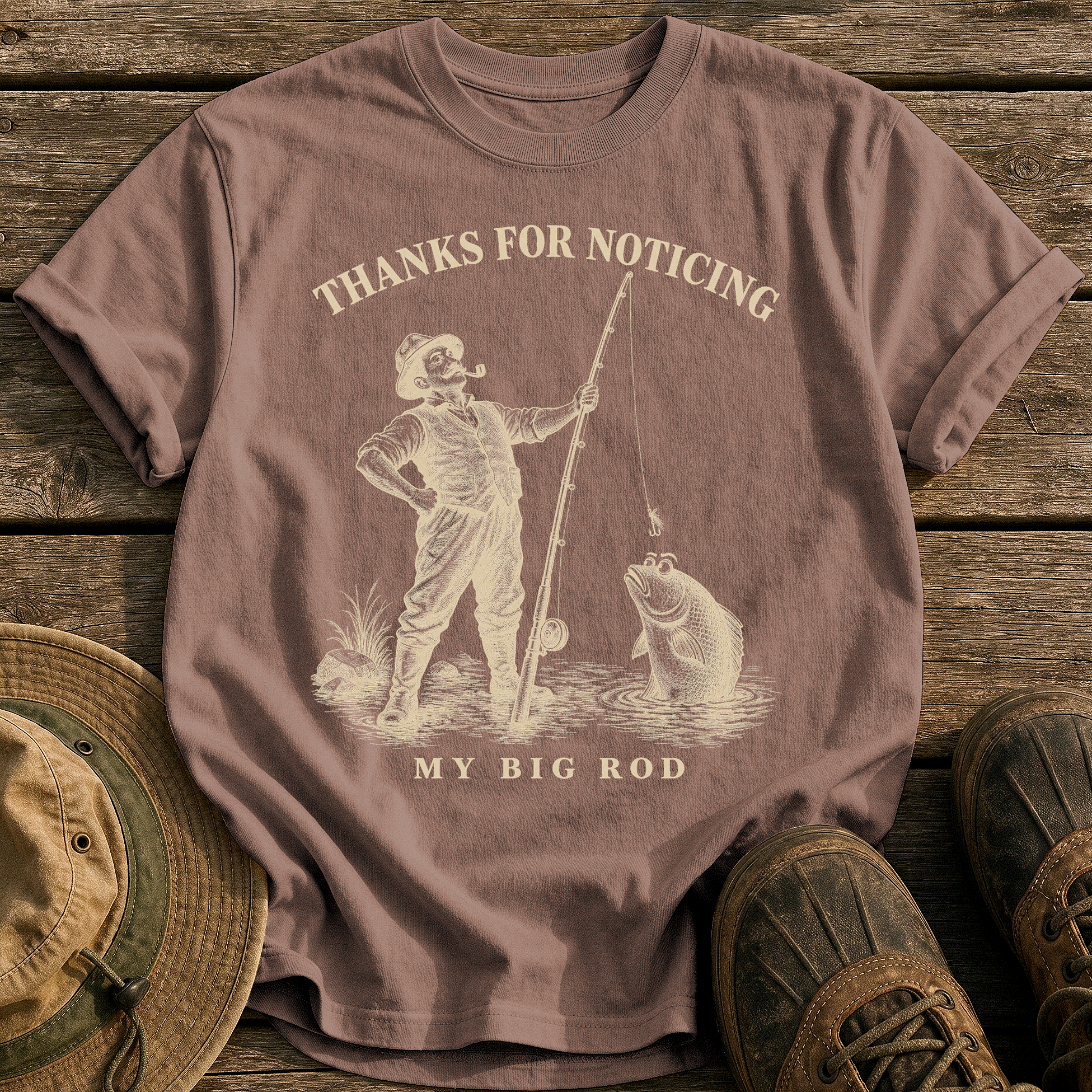 Nice Rod tee - Espresso - front