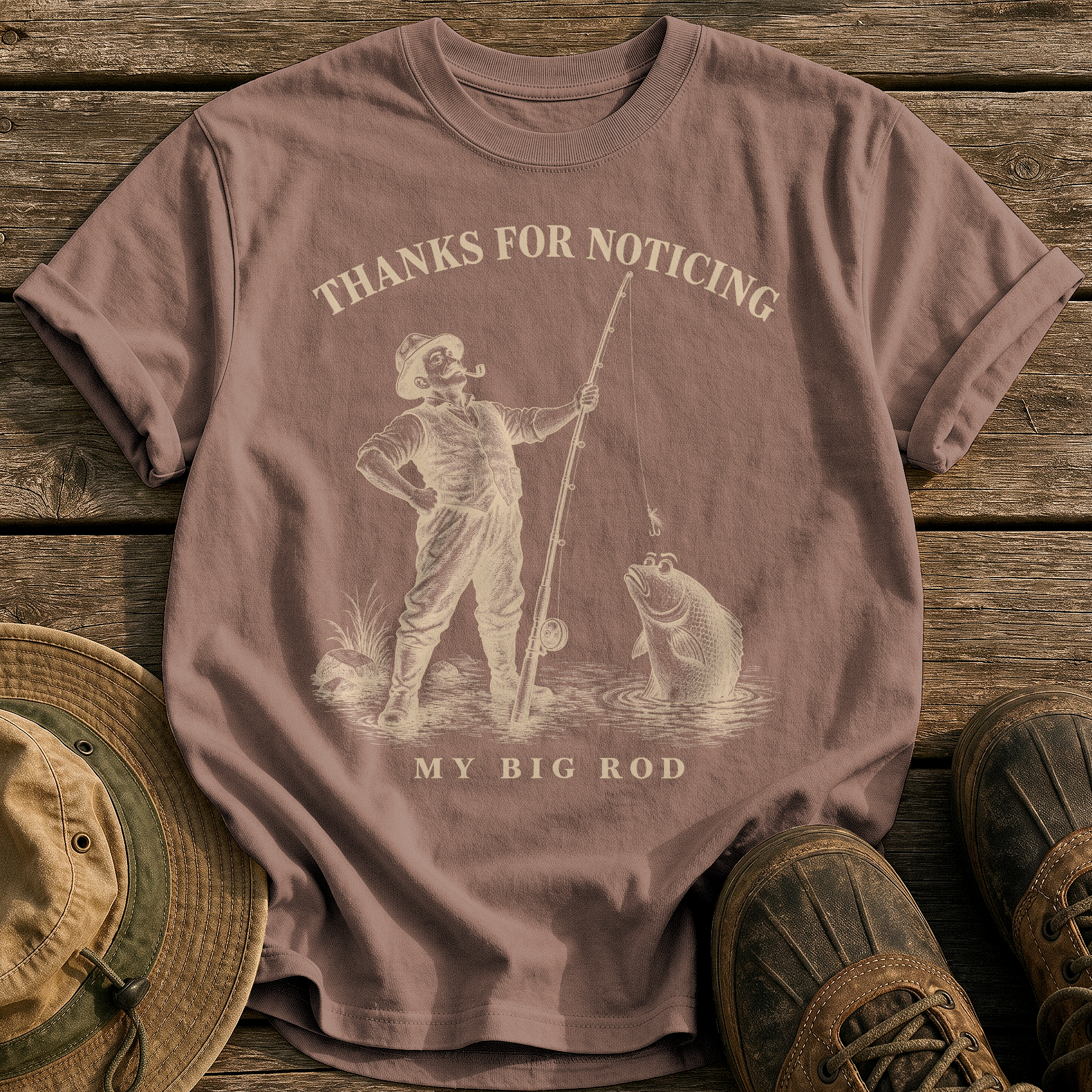 Thanks for Noticing tee - Espresso - front