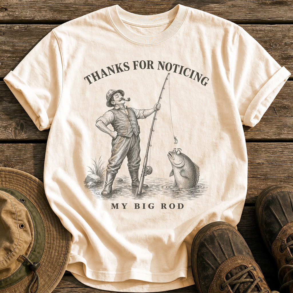 Nice Rod tee - Ivory - front