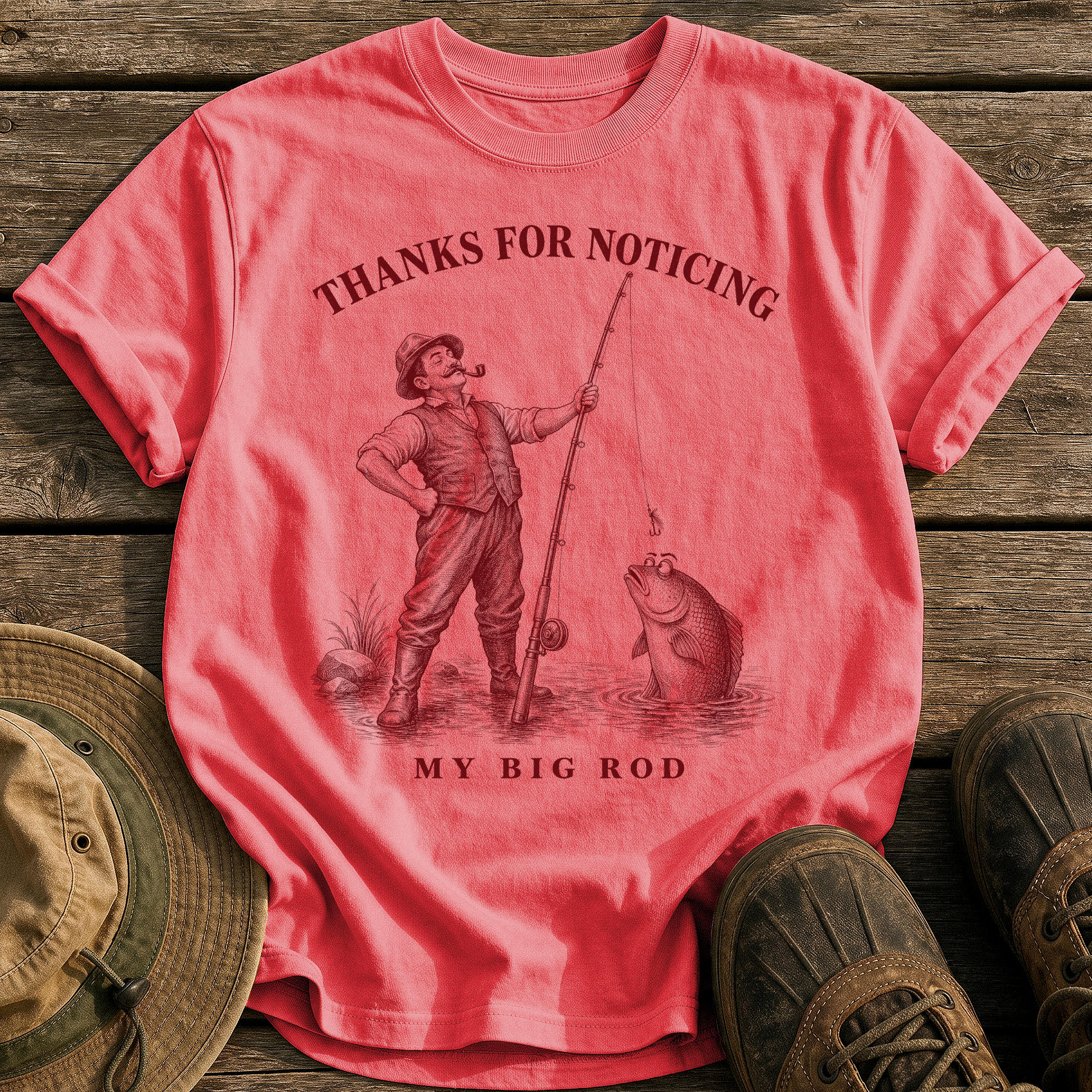 Nice Rod tee - Watermelon - front