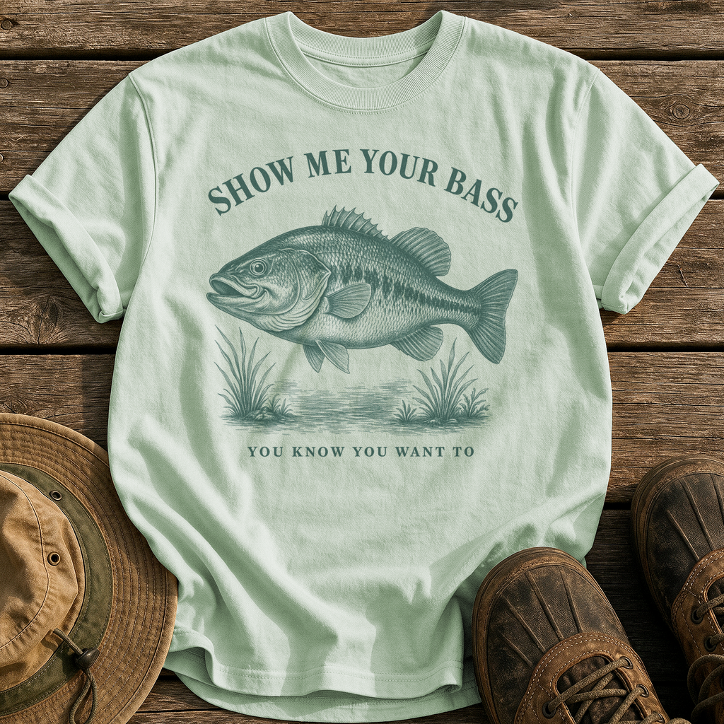 Show Me Your Bass tee - Bay - front