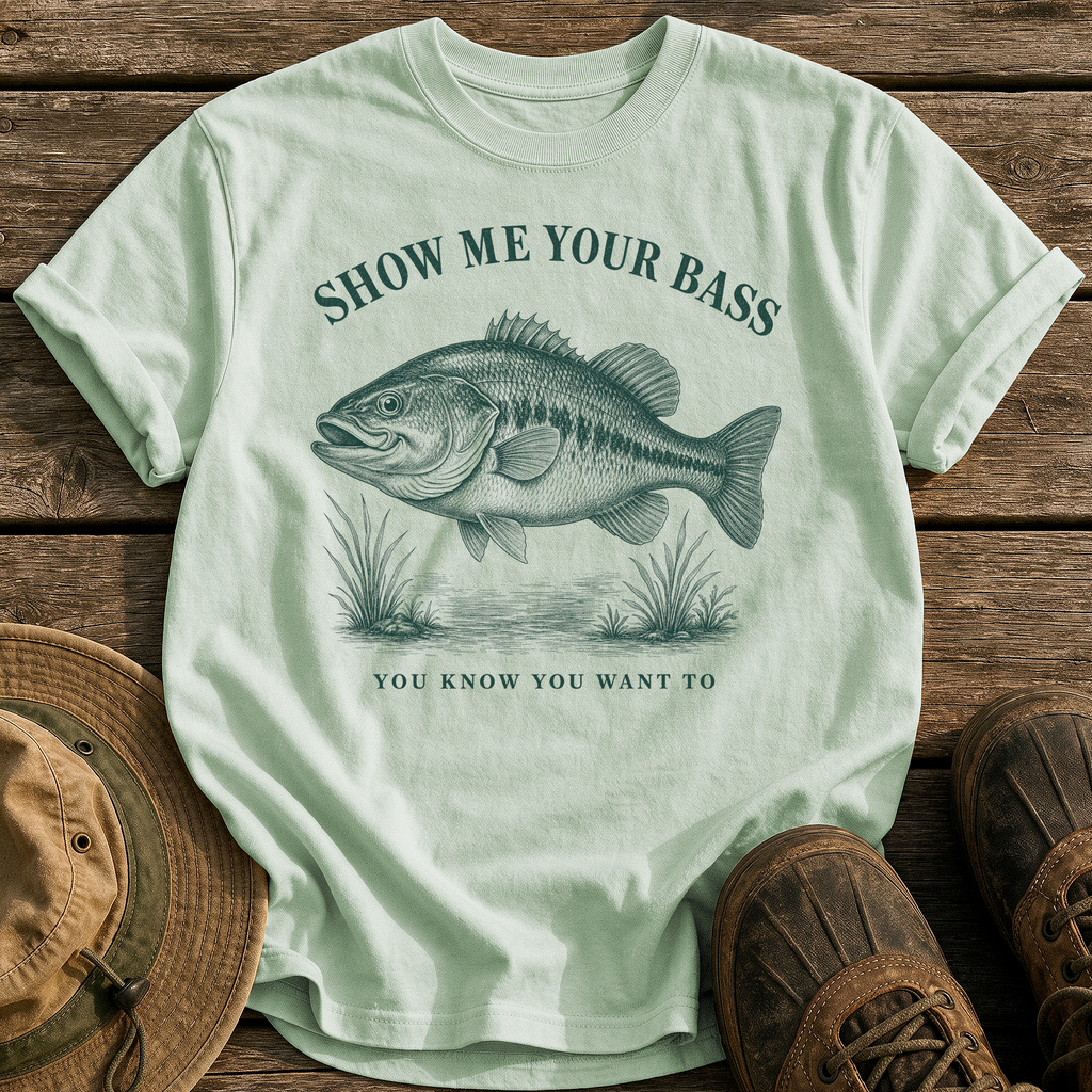 Show Me Your Bass tee - Bay - front