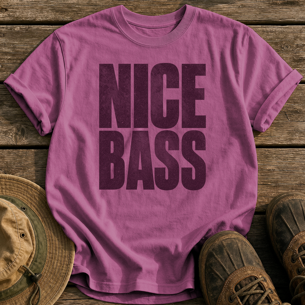 Nice Bass tee - Berry - front