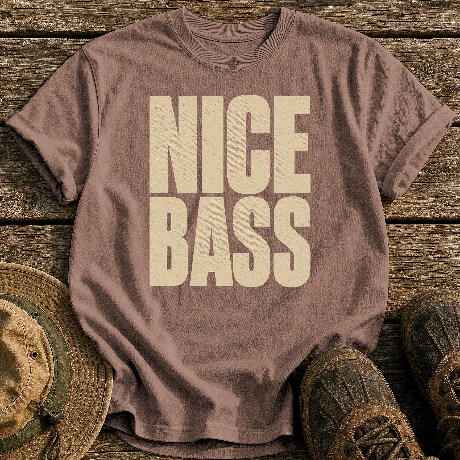 Nice Bass tee - Espresso - front