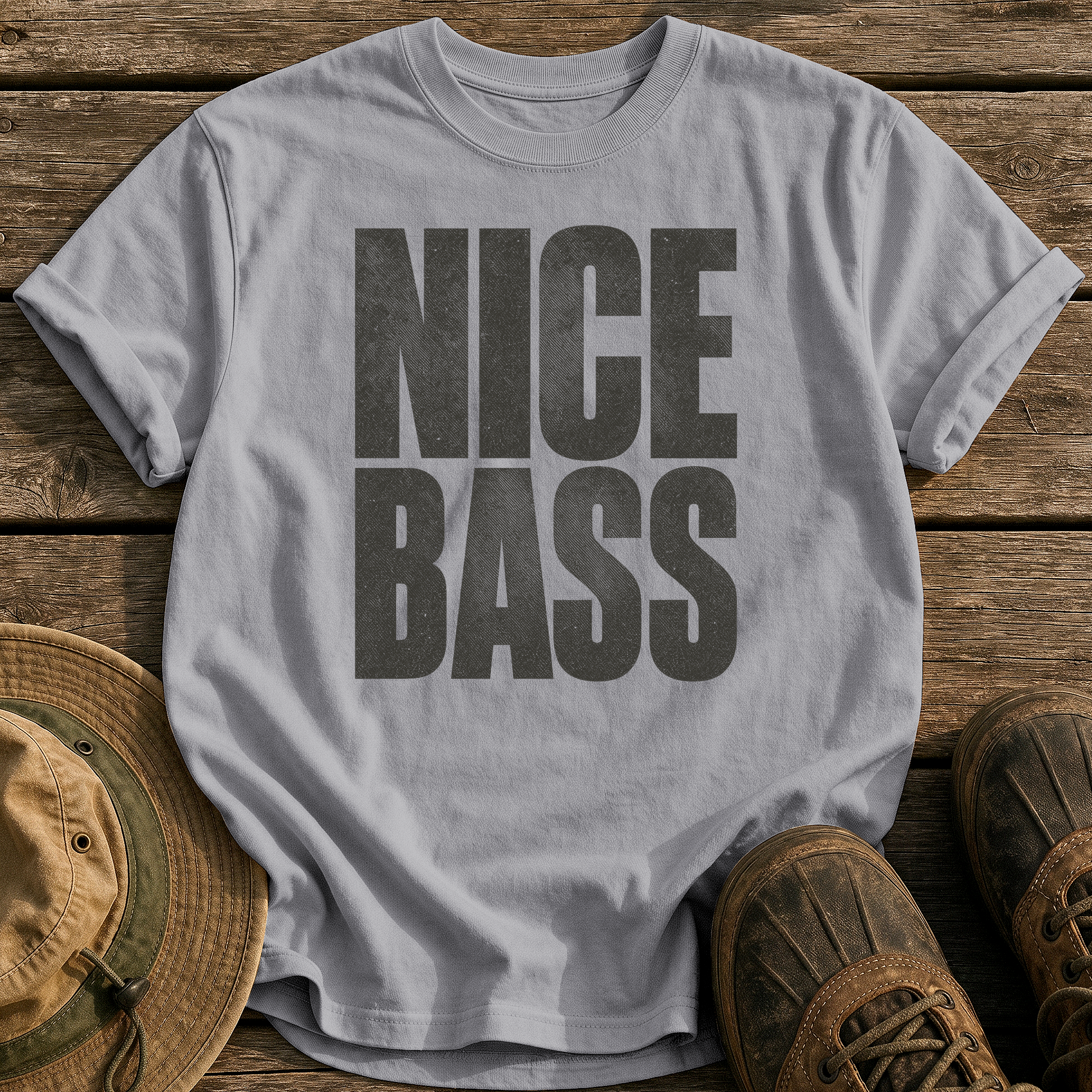 Nice Bass tee - Grey - front