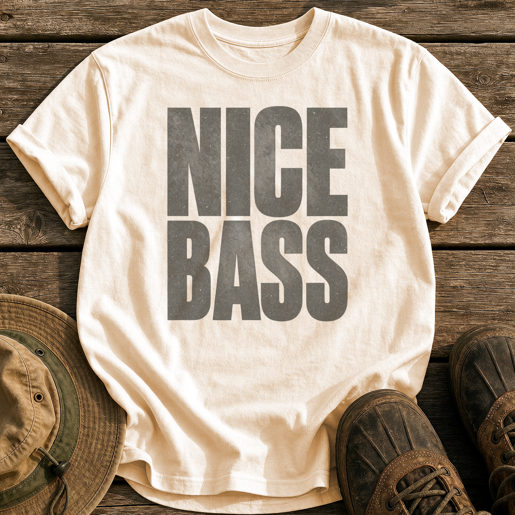 Nice Bass tee - Ivory - front