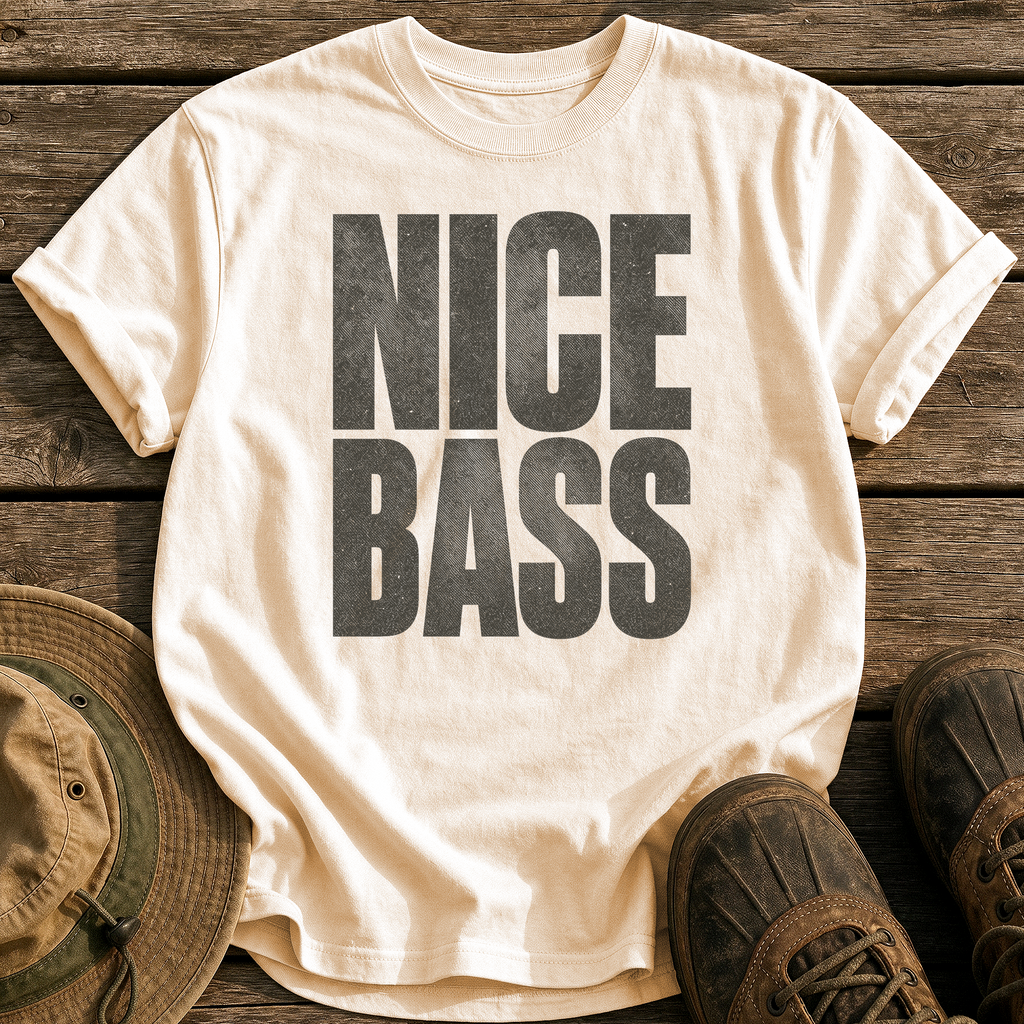 Nice Bass tee - Ivory - front
