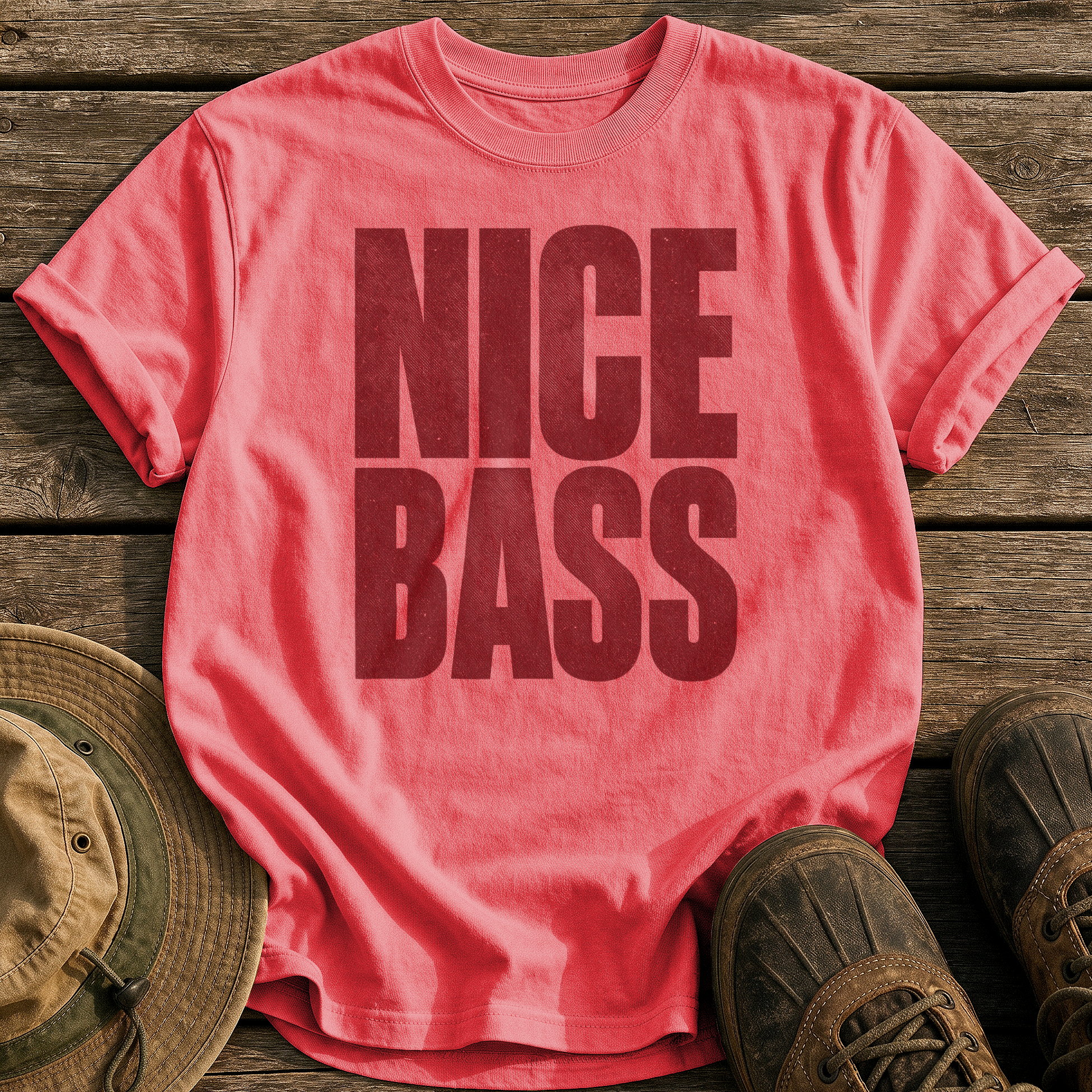 Nice Bass tee - Watermelon - front