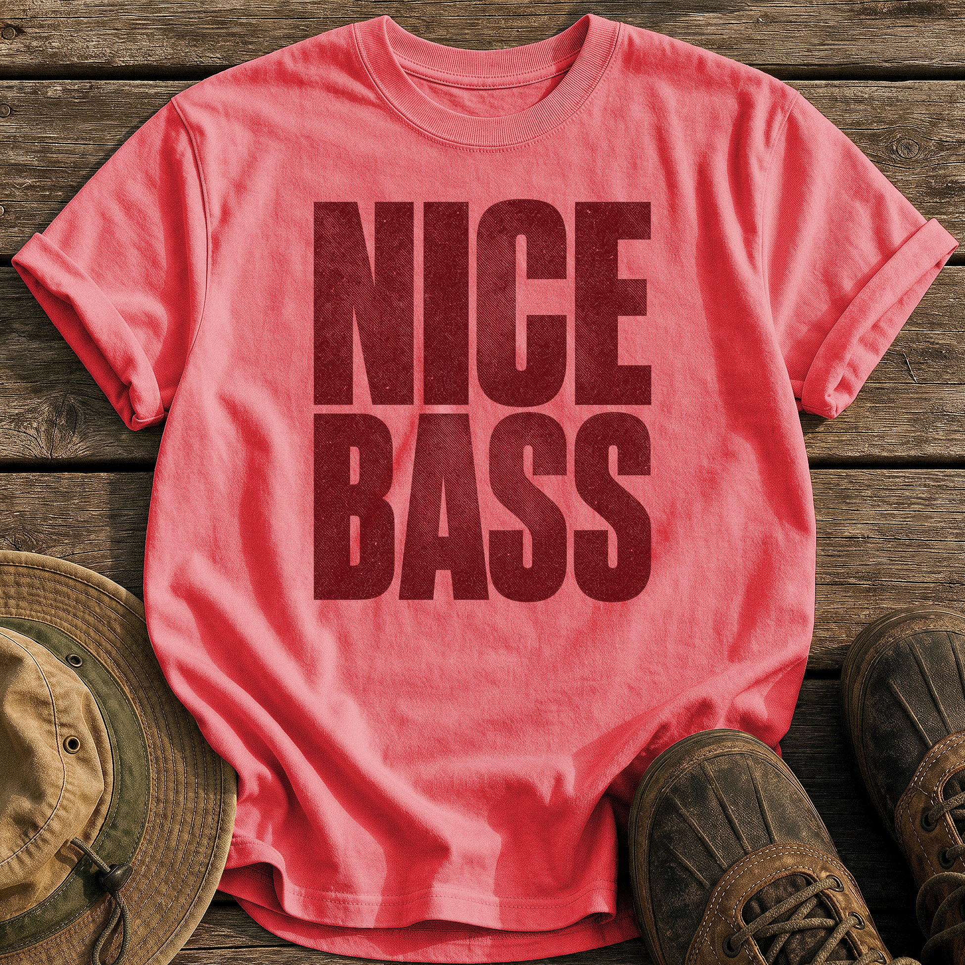 Nice Bass tee - Watermelon - front