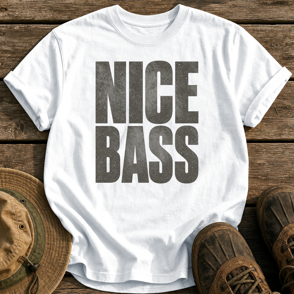 Nice Bass tee - White - front