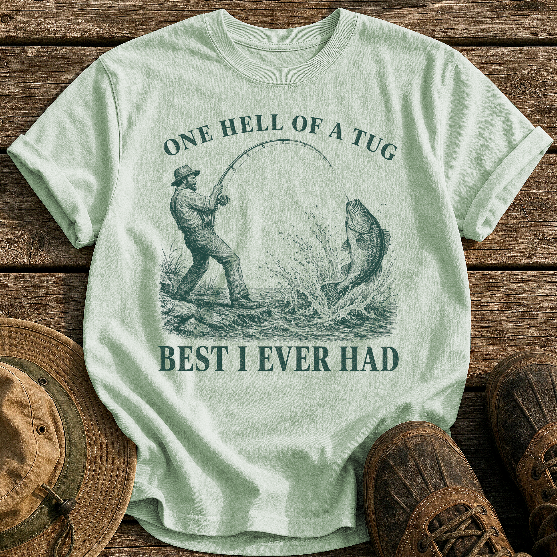 One Hell of a Tug tee - Bay - front