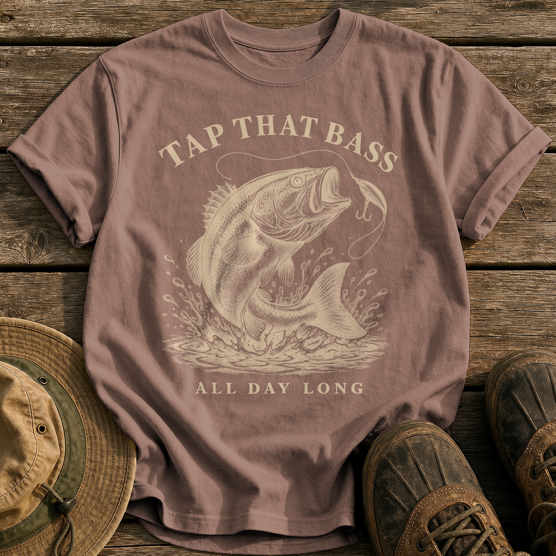 Tap That Bass tee - Espresso - front