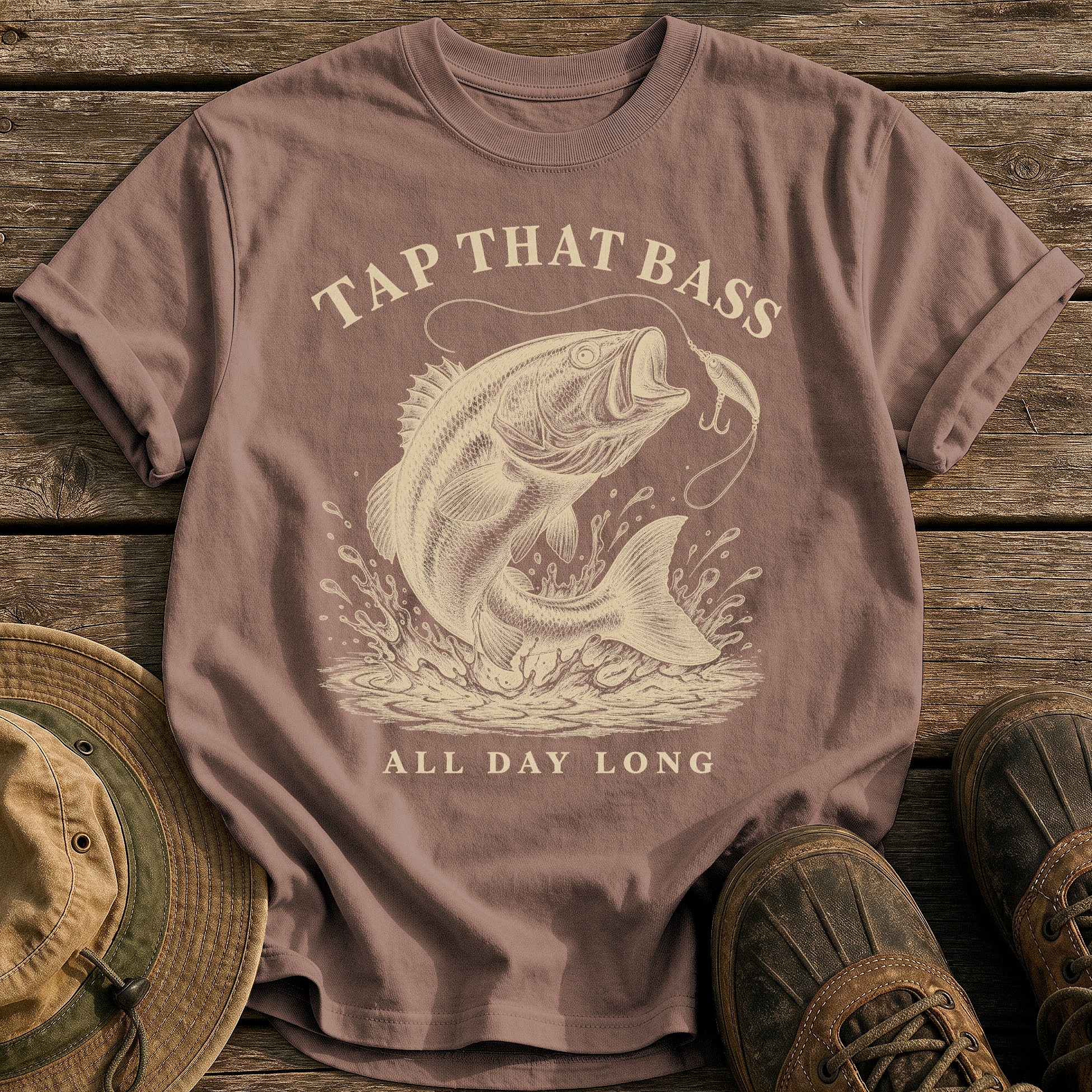 Tap That Bass tee - Espresso - front