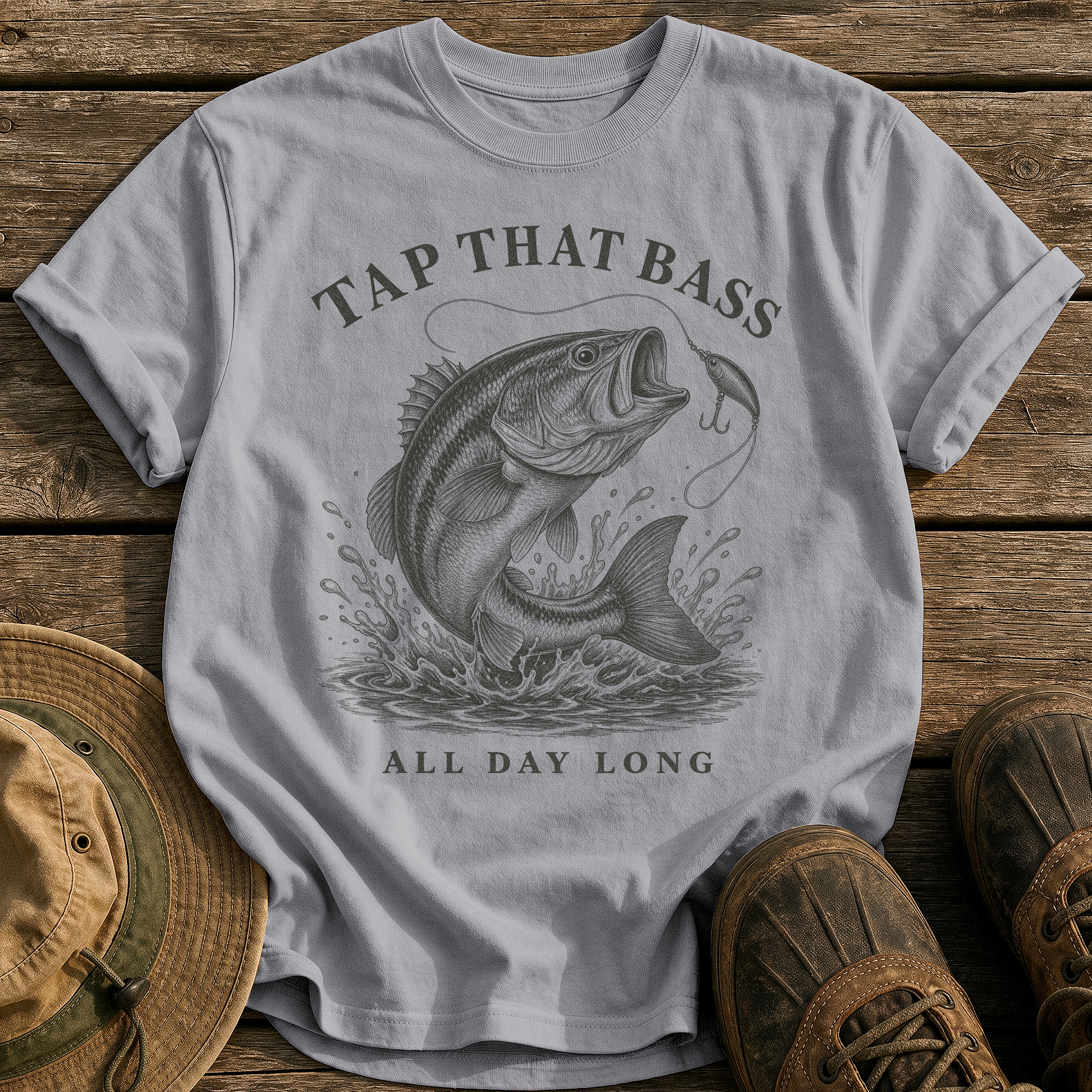 Tap That Bass tee - Grey - front