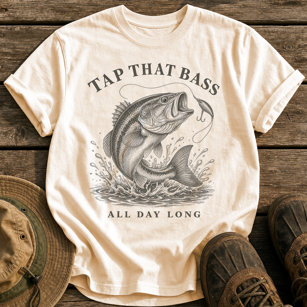 Tap That Bass tee - Ivory - front