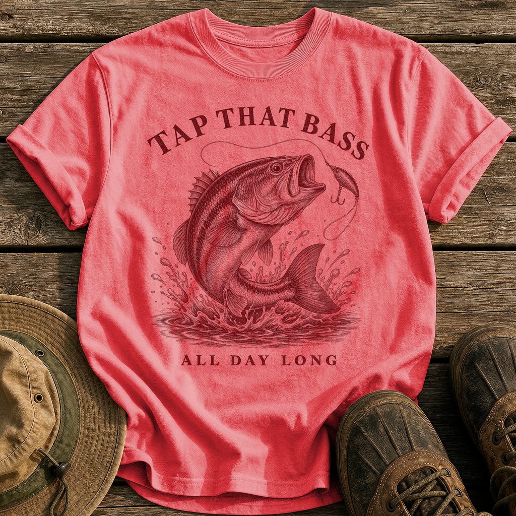 Tap That Bass tee - Watermelon - front