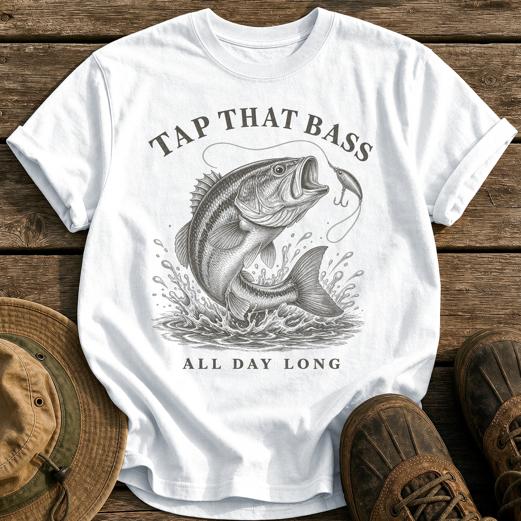 Tap That Bass tee - White - front