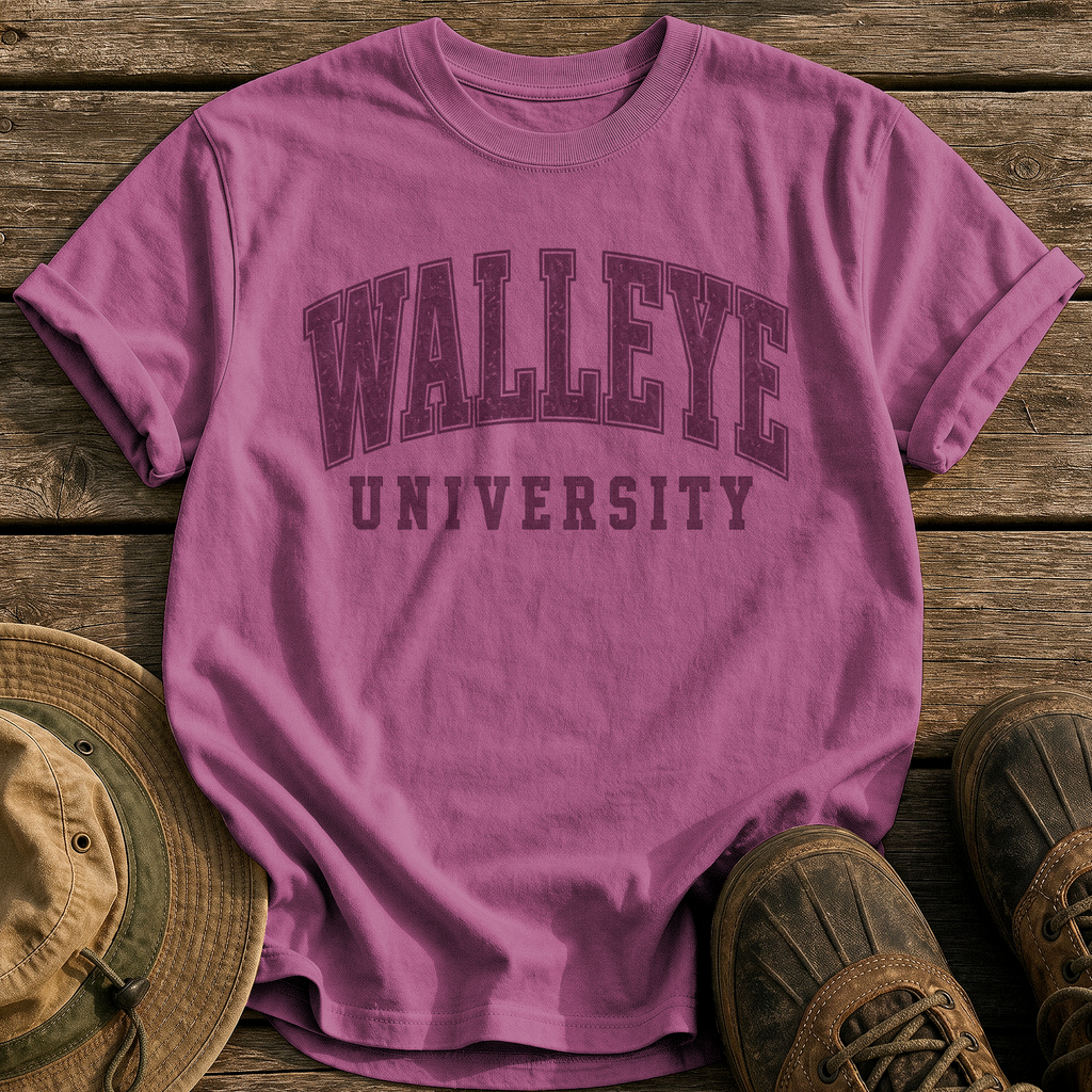 Walleye University tee - Berry - front