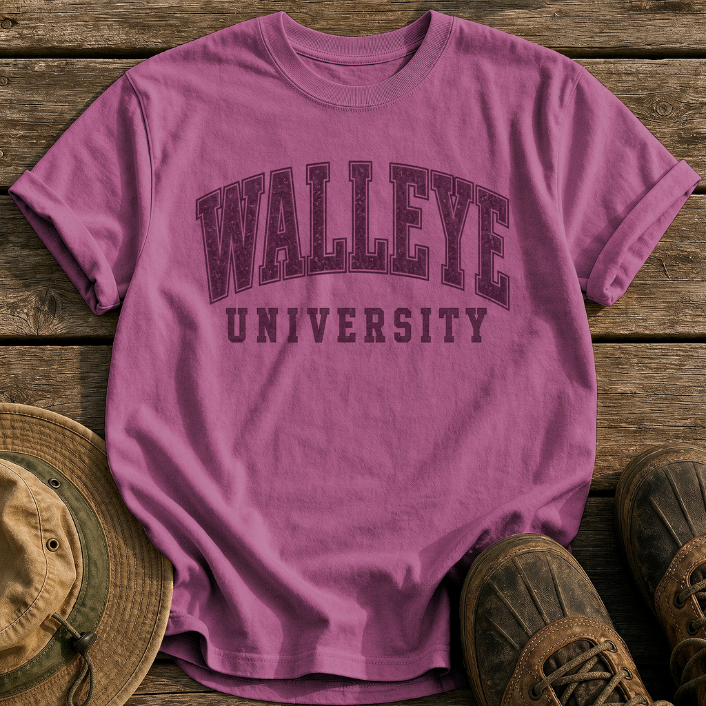 Walleye University tee - Berry - front