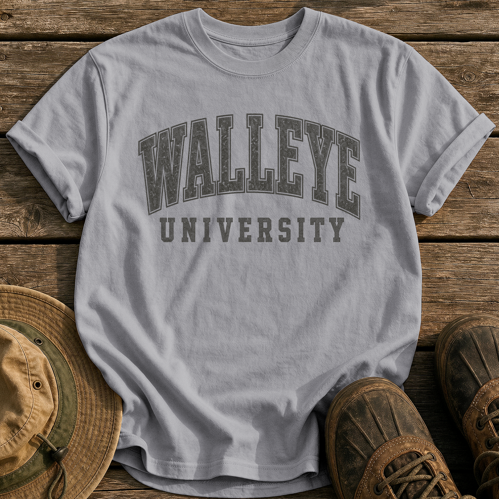 Walleye University tee - Grey - front