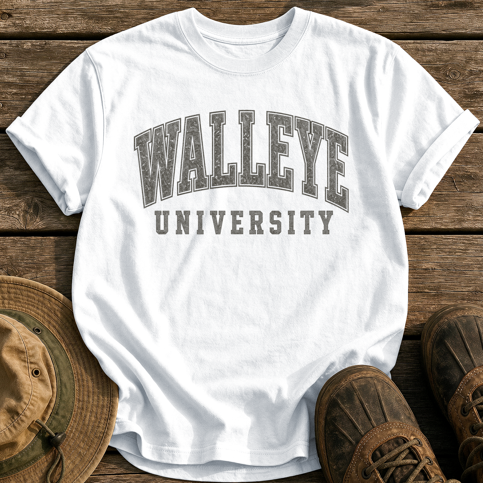 Walleye University tee - White - front