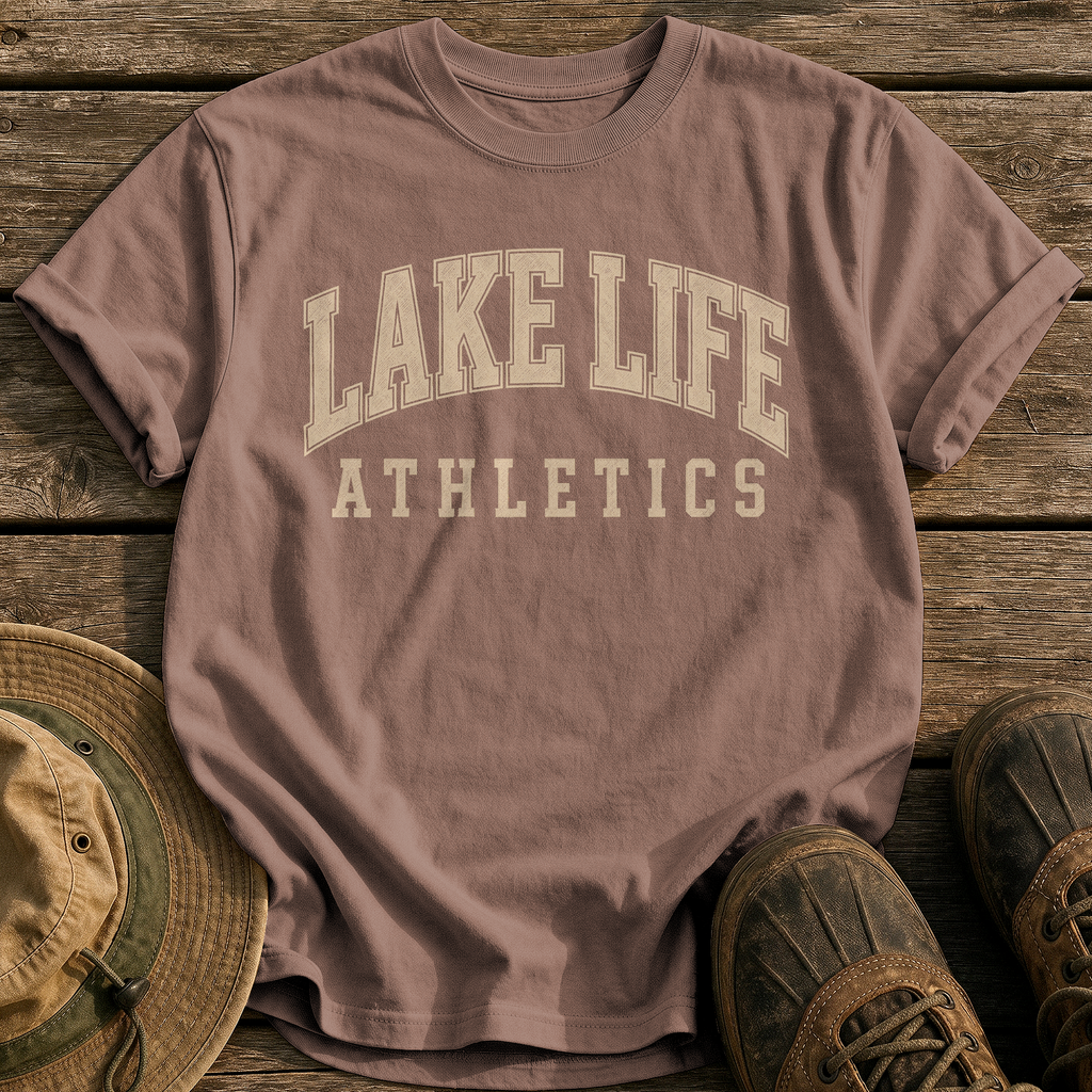 Lake Life Athletics tee - Espresso - front