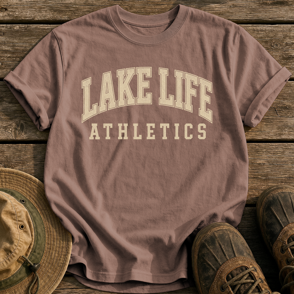 Lake Life Athletics tee - Espresso - front