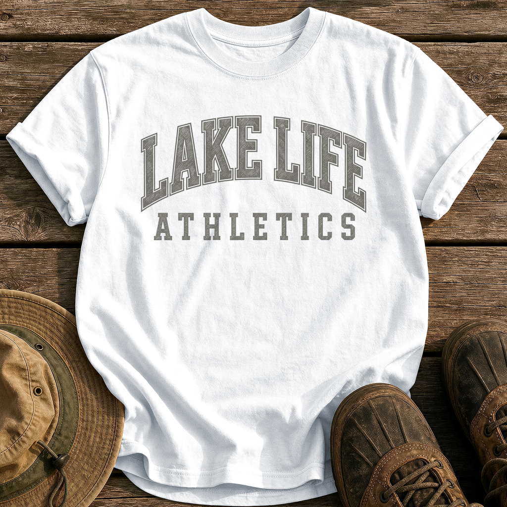 Lake Life Athletics tee - White - front