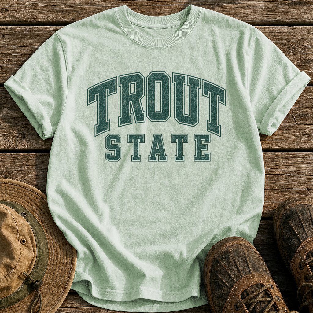 Trout State tee - Bay - front