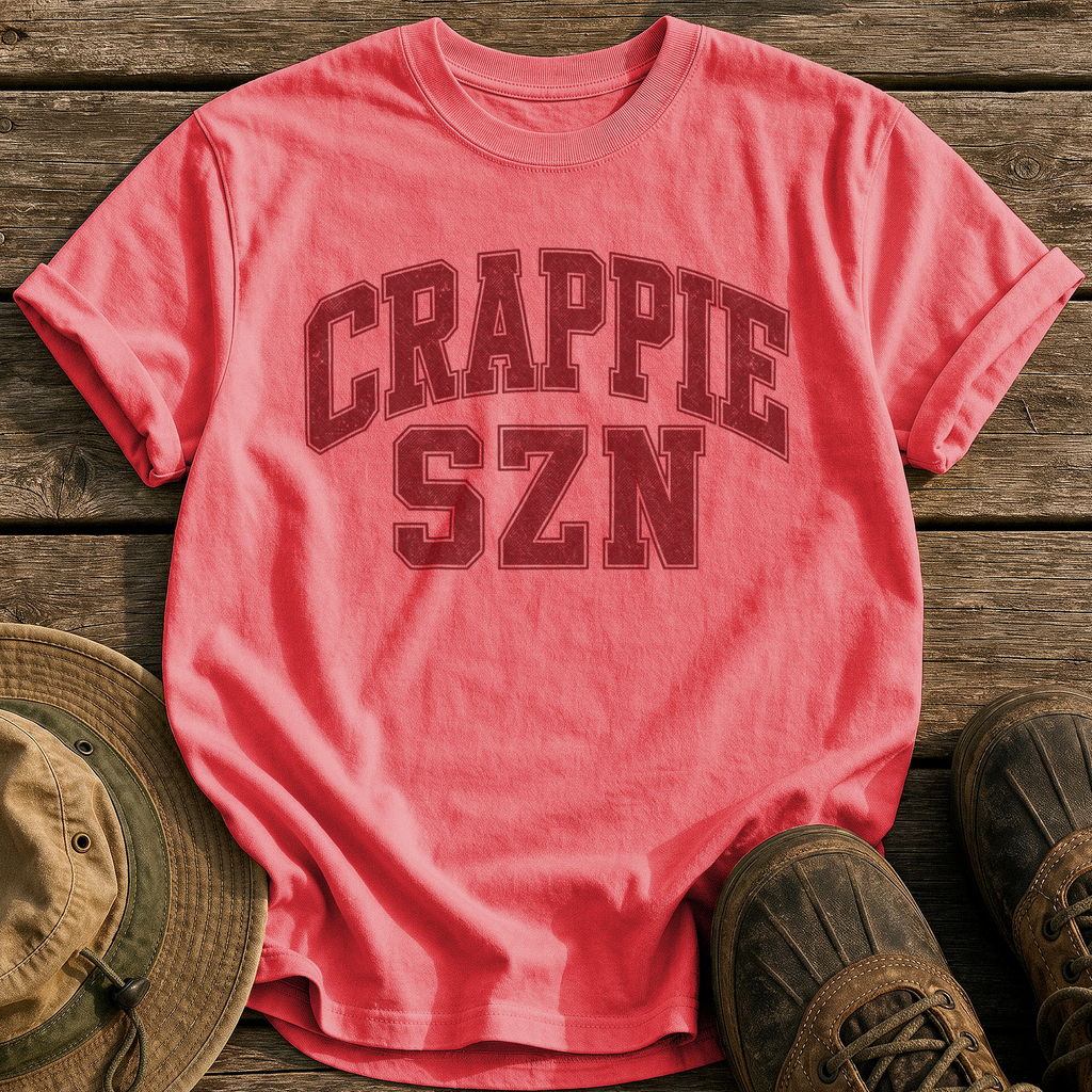 Crappie Szn tee - Watermelon - front