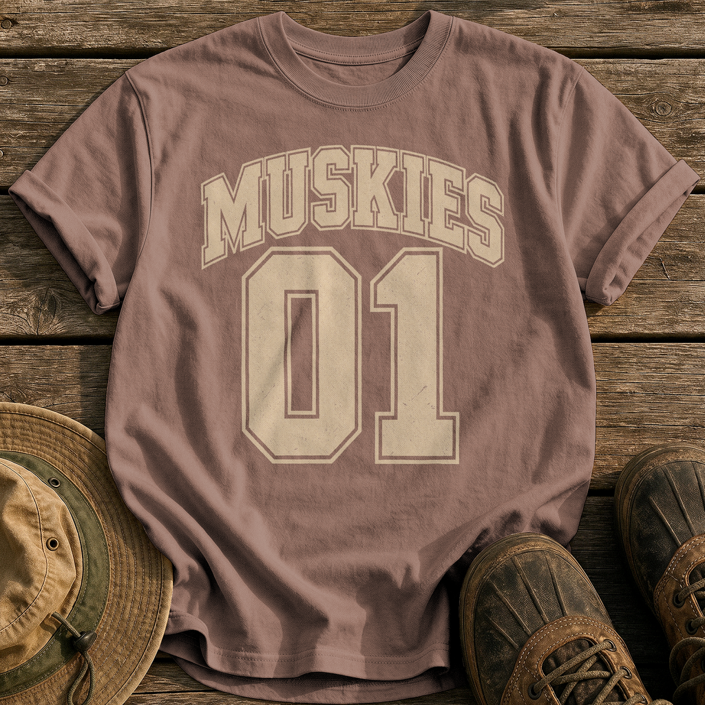 Muskies 01 tee - Espresso - front