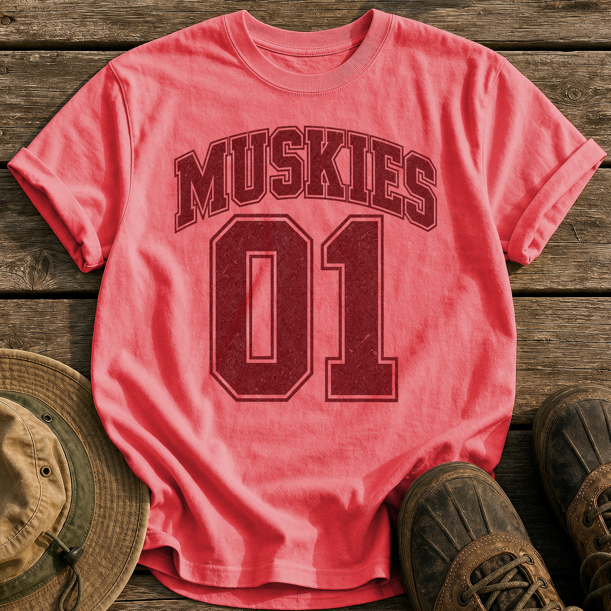 Muskies 01 tee - Watermelon - front