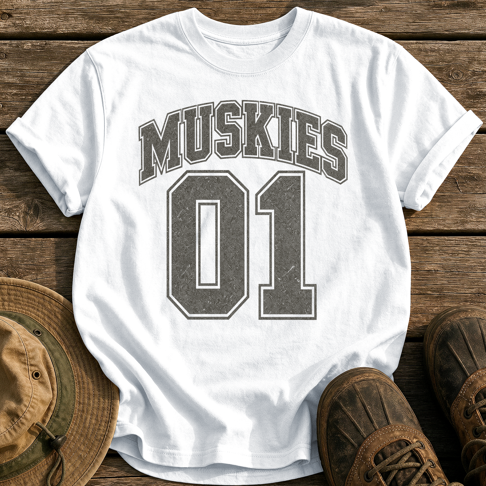 Muskies 01 tee - White - front