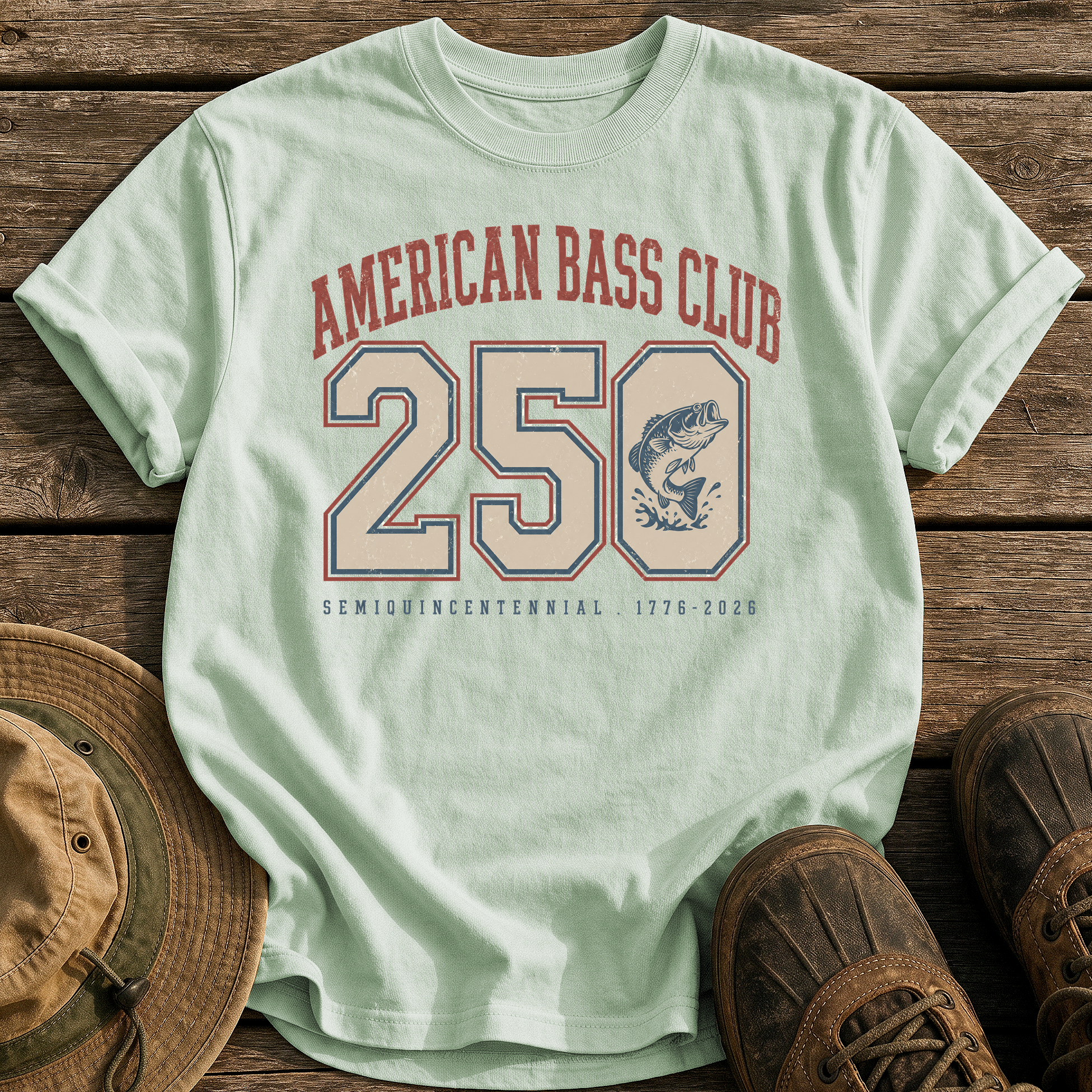 American Bass Club 250 tee - Bay - front