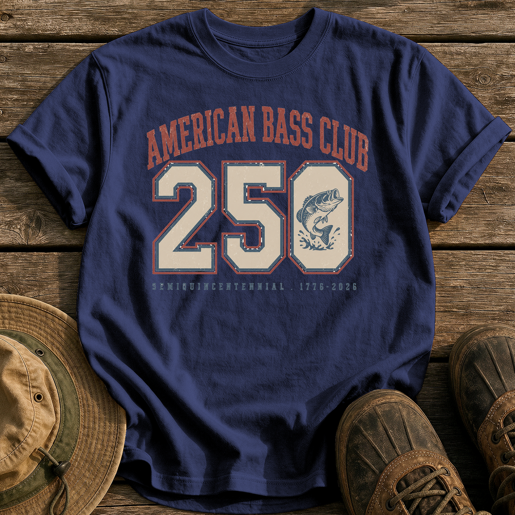 American Bass Club 250 tee - True Navy - front