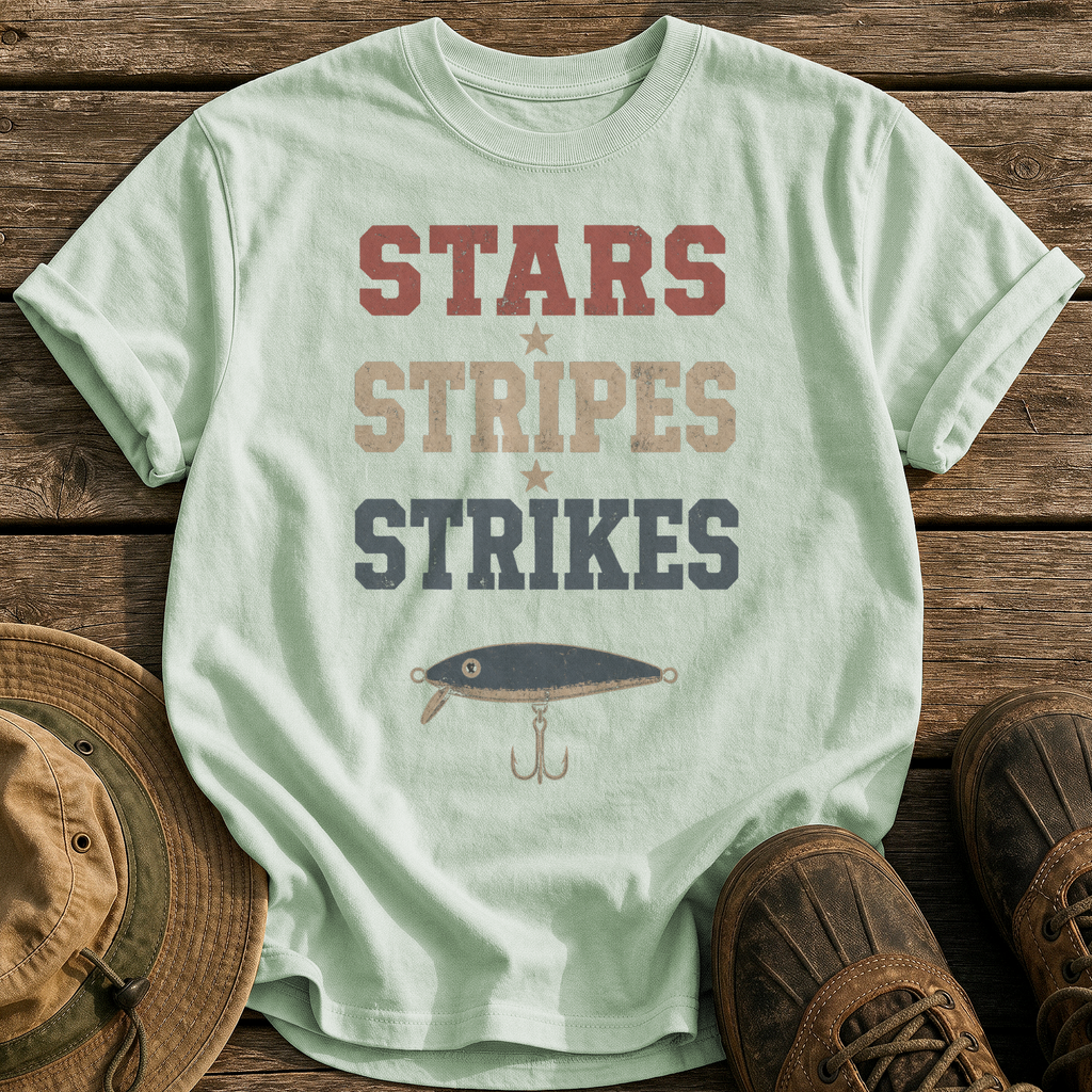 Stars Stripes Strikes tee - Bay - front
