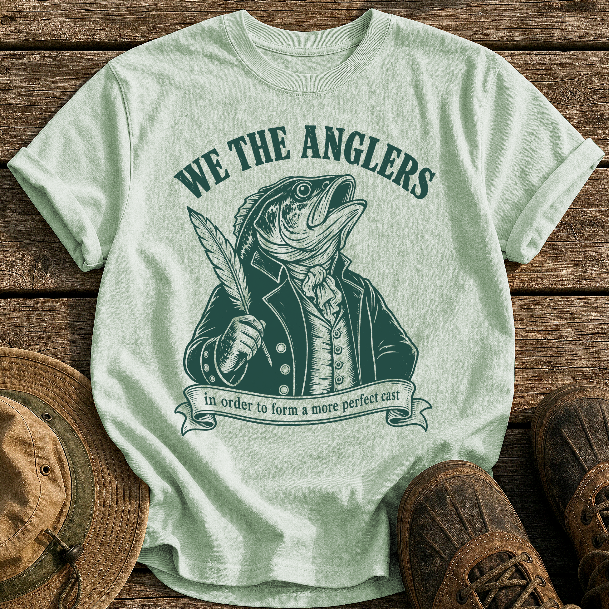 We the Anglers tee - Bay - front